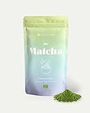 Health Bar Bio Matcha Pulver, 50g Premium Grüntee aus Japan, süßlich-cremig ohne Zucker, ideal für Matcha Latte