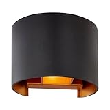 Arcchio Wandleuchte, Wandlampe Innen 'Zuzana' (Modern) in Schwarz aus Aluminium u.a. für Wohnzimmer & Esszimmer (1 flammig, G9) - Wandstrahler, Wandbeleuchtung Schlafzimmer /, Wohnzimmerlampe