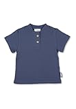Sterntaler Kurzarm -Schwimmshirt Struktur für Jungen - UV Shirt aus Bademodenstoffmit Knopfleiste - Rashguard Baby und Kinder mit UV -Schutz 50+ für Badespaß - blau, 86