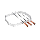 MOESTA-BBQ 10249 – Churrasco BBQ Set für Smokin' PizzaRing – Bratspieß-Mangal-Aufsatz für Kugelgrill - 57cm Durchmesser