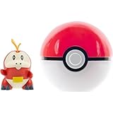 Pokémon PKW3628 - Clip'n'Go Poké Ball - Krokel & Pokéball, offizieller Pokéball mit 5 cm Figur