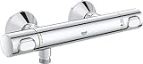 GROHE Precision Flow - Thermostat-Brausebatterie (wassersparend, Sicherheitssperre bei 38°C, langlebige Oberfläche), chrom, 34840000