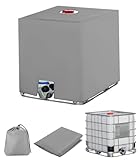 SOBEAU IBC Tank Abdeckung 1000L, IBC Container Zubehör, Wassertank UV-Schutzfolie, Regentonne Abdeckung, Schutzplane Regenwassertank, Geeignet für 1000L IBC-Tank Container Cover,120 x 100 x 116 cm