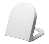 Grünblatt WC Sitz 515153 für Duravit Starck 3, Duroplast, Metal Scharnieren mit hydrulischer Absenkautomatik, weiß