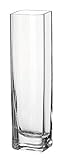 LEONARDO HOME Kasten-Vase Lucca, moderne Blumenvase, handgefertigtes Unikat in rechteckiger Form aus Glas, H 30 x B 8-cm, 014382