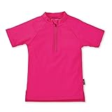 Sterntaler Baby - Mädchen Kurzarm-schwimmshirt Rash Guard Shirt, Magenta, 80