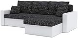 Ecksofa Zeus mit Schlaffunktion. Best Schlafsofa. Eckcouch mit Bettkasten. Couch Wohnzimmer Polstermöbel. Möbel (Lawa 06 + Soft 17)