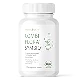 Combi Flora SymBIO - Probiotikum mit 13 Bakterienstämmen + Akazienfaser - 60 vegane Kapseln - Verzögerte Freisetzung - Hochdosiert