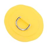 RASTKY Mehrzweck-D-Ring-Pad-Patch aus Hochwertigem PVC und Edelstahl für Schlauchboote, Kajaks und Schlauchboote (Yellow)