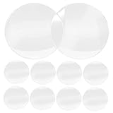 SEWOART 10St Lupe Circle Lenses bastelzeug Magnifier Magnifying Mirror vergrößerungsspiegel beschläge Acryllinse Vergrößerungslinse transparente Linse saubere Linse Vergrößerungszubehör