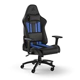 Corsair TC100 Gaming Stuhl, Schwarz und Blau, One Size