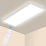 Epicflare Dimmbar LED Deckenleuchte, Deckenlampe LED Panel 58x20 cm mit Fernbedienung, 22W Küchenlampe 2700K - 6500K Badezimmer Lampe Warmweiß Kaltweißfür Büro Werkstatt Wohnzimmer