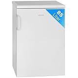 Bomann Gefrierschrank 85L Nutzinhalt | Gefrierschrank klein mit 3 Schubladen, wechselbarer Türanschlag, Freezer mit 4 Sterne-Kennzeichnung, leise & effizient, nur 131 kWh/Jahr, GS 2196.1 weiß