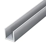 thyssenkrupp U-Profil Aluminium gepresst 25 x 25 x 25 x 2 mm in 1500 mm Länge | Aluprofil U-Profil | EN AW-6060