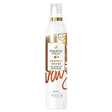 Pantene Pro-V Nährendes Mousse, Perfect Waves, 200ml, mit Arganöl, Haltegrad 3, verleiht glänzende & schwungvolle Wellen, Haarpflege