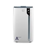 De'Longhi Pinguino PAC EX105 Mobiles Klimagerät mit EcoRealFeel-Technologie, 10.000 BTU/h, für Räume bis 100m³, Entfeuchtungs- & Ventilationsfunktion, 24h-Timer, Energieeffizienzklasse A+++, Weiß