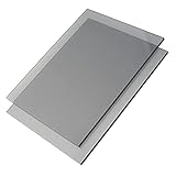 Polycarbonat Platte, MAKROLON LEXAN, PC Zuschnitt TRANSPARENT und GRAU, Stärke 3-8mm, VIELE Verschiedene Formate, beidseitiger UV-Schutz TOP QUALTÄT (100 x 75cm, 5mm GRAU)