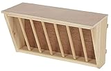 Kerbl Pet Heuraufe aus Holz mit Sitzbrett für Stall / Auslauf, Für Kaninchen / Hasen / Meerschweinchen / Nager, 37 x 17 x 20 cm