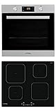 Privileg BAKO Turn&Cook 301 Einbau-Backofen mit Induktions-Kochfeld, 71 L, Hydrolyse-Reinigungsfunktion, Multifunktions-Umluftbackofen mit 7 Funktionen, Turn&Go, Touch-Control-Steuerung, Click&Clean