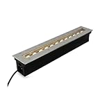 LED Embedded Buried Lampe - Bodenstrahler Außen, 220V Rechteckige Eingebaute LED-Bodenlampe, IP67 Wasserdichter Bodenstrahler Für Den Außenbereich, Für Den Außenbereich, Terrasse, Garten(Yellow,220V(1