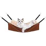 JOYELF Großes Katzen-Hängemattenbett, Haustierkäfig-Hängematte, hängendes weiches Haustierbett für Kätzchen, Frettchen, Welpen oder kleine Haustiere