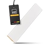 KGM Sockelleiste Mega – Weiß folierte MDF Fußbodenleiste – Maße: 2400 x 16 x 58 mm – 1 Stück