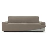 SOFASKINS® super elastischer überzug, Sofabezug 2 sitzer, atmungsaktiv, bequem und langlebig, Sofa überzug, Einfach anzubringen, Maße (140-180Cm), Farbe Leinen