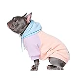 Spark Paws Hunde Hoodie Sweatshirt Pullover - Premium Qualität, weich, Komfortabel und passend für große Hunde, für alle Rassen - Kapuzenpullis, Fleece Sweater, Haustierkleidung - Cotton Candy - L