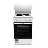 Gorenje GE5A23WH Standherd, 74 Liter, PerfectGrill, Pizza Mode 300°C, AquaClean, Made in Europe, weiß