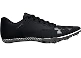 Under Armour Kick Sprint Leichtathletik-Spikes für Erwachsene, Schwarz-Weiß-Grau, EU 43