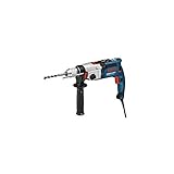 Bosch Professional Schlagbohrmaschine GSB 21-2 RCT (Bohr-Ø in Beton: 13-22 mm, 1300 Watt, inkl. Schnellspannbohrfutter 13mm, Tiefenanschlag 210mm, Zusatzhandgriff, Handwerkoffer)