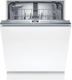 BOSCH SMV4HTX00E Geschirrspüler Serie 4, vollintegrierte Spülmaschine mit Besteckkorb, 60 cm, Home Connect, Extra Trocknen, Flex Körbe, Rack Matic, Silence Plus