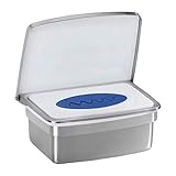 RB&G Premium Feuchttücherbox- aus hochwertigem Edelstahl/kein Austrocknen der Tücher/Halter für Feuchtes Toilettenpapier