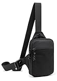 Lidxfeo Wasserfeste Crossbody Tasche Klein, Multi-Pocket Brusttasche Herren, Anti-Diebstahl Sling Schultertasche, für Wandern, Reisen, Joggen usw