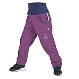 Kinder Softshell Hose mit Fleece Wasserabweisend und Winddichte Atmungsaktive Outdoorhose Funktionshose Freizeithose