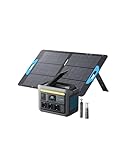 Anker SOLIX C800 Plus Tragbare Powerstation mit 100W Solarpanel, 1200W (1600W Spitzenleistung) Solargenerator für Campingbeleuchtung, 768Wh LiFePO4 Akkus für Camping, Wohmobil, Reisen, Stromausfall