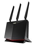 ASUS 4G-AC86U LTE WLAN-Router (WiFi-5 AC2600, SIM Slot, LTE Cat. 12 bis zu 600 Mbits, Gigabit LAN, AiProtection), 90IG05R0-BM9100, Router 4G - Wi-Fi 5