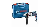 Bosch Professional Schlagbohrmaschine GSB 24-2 (Leistung 1100 Watt, Max. Drehmoment: 40/14,5 Nm, inkl. Schnellspannbohrfutter, Zusatzhandgriff, Tiefenanschlag, L-Case)