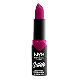 NYX Professional Makeup Lippenstift - Suede Matte Lipstick, superleichter & pudriger Lippenstift, intensiv mattes Finish, 3, 5 g, Clinger 12