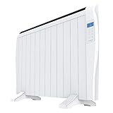 Cecotec Flachheizkörper mit Fernbedienung ReadyWarm 2500 Thermal. 1800 W, 12 Elemente aus Aluminium, LCD-Bildschirm, 3 Heizungsmodi, Timer, Slim Design, Überhitzungsschutz Overprotect System