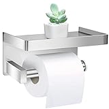 Lelan Toilettenpapierhalter, Material Edelstahl für Badezimmer, Küche, Toilette (Silber)
