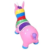 TOYANDONA Einhorn Spielzeug Kinderreittier Kinder Geburtstagsgeschenk Kinder-Spielzeug Mädchen, die Hopper hüpfen Pferdehüpfer Kinder außerhalb von Spielzeug hüpfendes Pferd PVC Rosa