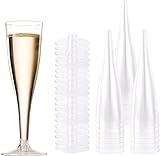 Yitobici Sektgläser,Champagner Gläser, Durchsichtige Champagnergläser, Sektkelch Sektflöten,Champagnergläser, für Hochzeiten,Sektglas, Geburtstage & Partys (17.5cm)