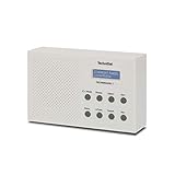 TechniSat TECHNIRADIO 3 - tragbares DAB Radio (DAB+, UKW, Lautsprecher, Kopfhöreranschluss, zweizeiliges Display, Wecker, Tastensteuerung, klein, 1 Watt RMS) weiß