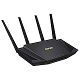 Asus RT-AX58U Router kombinierbarer Router (Tethering als 4G und 5G Router-Ersatz, Ai Mesh WLAN System, WiFi 6 AX3000, Dual-Band, 4x Gigabit LAN, 1.5 GHz TC CPU, AiProtection, USB 3.0, 160 MHz)