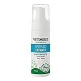 Vet's Best Wasserloses Katzenbad, Nicht ausspülen Wasserloses Trockenshampoo für Katzen 150ml