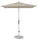 Suncomfort by Glatz Sonnenschirm Shell-Turn, off grey, 250 x 200 cm rechteckig, Gestell Aluminium, Bespannung Polyester, 6 kg