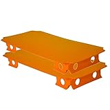 move and stic 2er Set Platte orange 20x40 cm zur Erweiterung von Klettergerüst und Spielturm