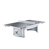 Cornilleau Tischtennisplatte PRO 510 Outdoor | Wetterfeste Melamin-Platte, Untergestell aus feuerverzinktem Stahlblech, Mattop-Beschichtung | Plattenstärke 7 mm | 77 kg | Grau