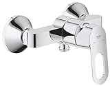 GROHE BauLoop - Einhand-Brausebatterie (langlebige Oberfläche, Wandmontage, S-Anschlüsse), chrom, 23340000